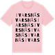 Pink Cotton t-shirt med Ivarsnäs ordlek t-shirt