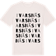 Vintage White t-shirt med Ivarsnäs ordlek t-shirt