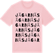 Pink Cotton t-shirt med Jägarnäs ordlek t-shirt