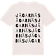 Vintage White t-shirt med Jägarnäs ordlek t-shirt
