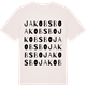 Vintage White t-shirt med Jakobsbo ordlek t-shirt