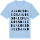 Blue Soul t-shirt med Jakobsdalen ordlek t-shirt