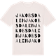 Vintage White t-shirt med Jakobsdalen ordlek t-shirt