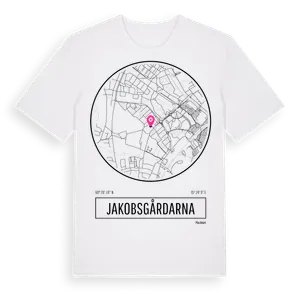 Jakobsgårdarna t-shirt – ekologisk bomull t-shirt från Pinshirt