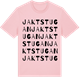 Pink Cotton t-shirt med Jaktstugan ordlek t-shirt