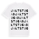 White t-shirt med Jaktstugan ordlek t-shirt