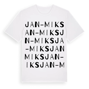 Jan-Miks ordlek t-shirt – ekologisk bomull t-shirt från Pinshirt