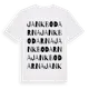 White t-shirt med Jankbodarna ordlek t-shirt
