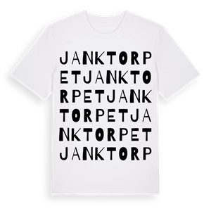 Janktorpet ordlek t-shirt – ekologisk bomull t-shirt från Pinshirt