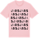 Pink Cotton t-shirt med Jans ordlek t-shirt