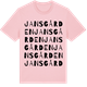 Pink Cotton t-shirt med Jansgården ordlek t-shirt