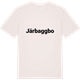 Vintage White t-shirt med Järbaggbo fetstil t-shirt