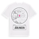 White t-shirt med Järlinden t-shirt