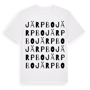 Järpbo ordlek t-shirt – ekologisk bomull t-shirt från Pinshirt