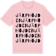 Pink Cotton t-shirt med Järphöjden ordlek t-shirt
