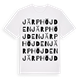Järphöjden ordlek t-shirt