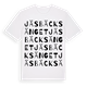 White t-shirt med Jäsbäcksänget ordlek t-shirt