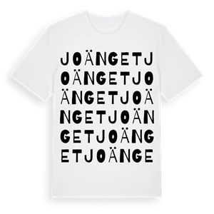 Joänget ordlek t-shirt – ekologisk bomull t-shirt från Pinshirt