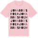 Pink Cotton t-shirt med Johannisholm ordlek t-shirt