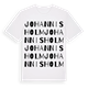 White t-shirt med Johannisholm ordlek t-shirt
