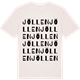 Vintage White t-shirt med Jöllen ordlek t-shirt