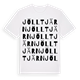 White t-shirt med Jölltjärn ordlek t-shirt