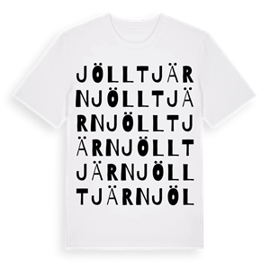 Jölltjärn ordlek t-shirt – ekologisk bomull t-shirt från Pinshirt