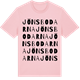 Pink Cotton t-shirt med Jönsbodarna ordlek t-shirt