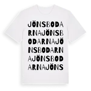 Jönsbodarna ordlek t-shirt – ekologisk bomull t-shirt från Pinshirt