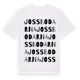 White t-shirt med Jossbodarna ordlek t-shirt