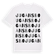 White t-shirt med Jugansbo ordlek t-shirt