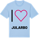 Blue Soul t-shirt med Jag älskar Jularbo t-shirt stort tryck