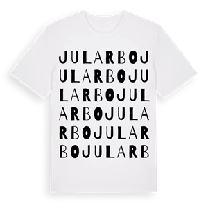 Jularbo ordlek t-shirt – ekologisk bomull t-shirt från Pinshirt