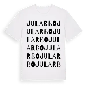 Jularbo ordlek t-shirt – ekologisk bomull t-shirt från Pinshirt