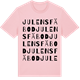Pink Cotton t-shirt med Julens Fäbod ordlek t-shirt