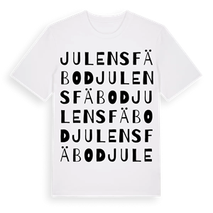 Julens Fäbod ordlek t-shirt – ekologisk bomull t-shirt från Pinshirt