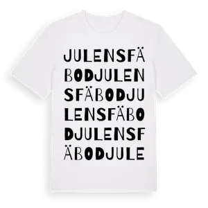 Julens Fäbod ordlek t-shirt – ekologisk bomull t-shirt från Pinshirt
