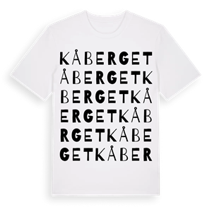 Kåberget ordlek t-shirt – ekologisk bomull t-shirt från Pinshirt