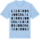 Blue Soul t-shirt med Kålgårdsudden ordlek t-shirt