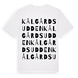 Kålgårdsudden ordlek t-shirt – ekologisk bomull t-shirt från Pinshirt