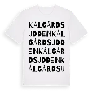Kålgårdsudden ordlek t-shirt – ekologisk bomull t-shirt från Pinshirt