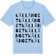 Blue Soul t-shirt med Källänget ordlek t-shirt