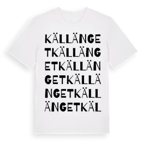 Källänget ordlek t-shirt – ekologisk bomull t-shirt från Pinshirt