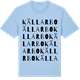 Blue Soul t-shirt med Källarbo ordlek t-shirt