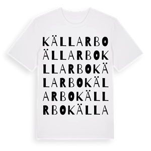 Källarbo ordlek t-shirt – ekologisk bomull t-shirt från Pinshirt