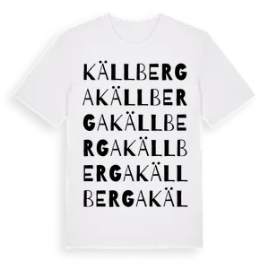 Källberga ordlek t-shirt – ekologisk bomull t-shirt från Pinshirt