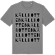 Mid Heather Gray t-shirt med Källbotten ordlek t-shirt