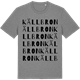 Mid Heather Gray t-shirt med Källbron ordlek t-shirt