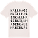 Vintage White t-shirt med Källhagen ordlek t-shirt
