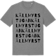 Mid Heather Gray t-shirt med Källmyrstugan ordlek t-shirt